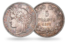 La Monnaie Ancienne en argent « 5 Francs argent Cérès »